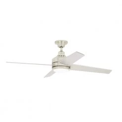 Home Decorators Collection Mercer 52 in. LED Indoor Brushed Nickel Ceiling Fan with Light Kit and Remote Control -Home Decorators Soldes brushed nickel home decorators collection ceiling fans with lights 54725 1d 1000