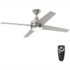 Home Decorators Collection Mercer 52 in. LED Indoor Brushed Nickel Ceiling Fan with Light Kit and Remote Control -Home Decorators Soldes brushed nickel home decorators collection ceiling fans with lights 54725 64 1000