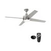 Home Decorators Collection Mercer 52 in. Integrated LED Indoor Brushed Nickel Ceiling Fan with Light Kit works with Google Assistant and Alexa -Home Decorators Soldes brushed nickel home decorators collection ceiling fans with lights 54725 bond 64 1000