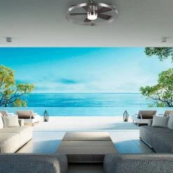 Home Decorators Collection Harrington 36 in. White Color Changing Integrated LED Brushed Nickel Ceiling Fan with Light Kit and Remote Control -Home Decorators Soldes brushed nickel home decorators collection ceiling fans with lights 59236 31 1000