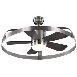 Home Decorators Collection Harrington 36 in. White Color Changing Integrated LED Brushed Nickel Ceiling Fan with Light Kit and Remote Control -Home Decorators Soldes brushed nickel home decorators collection ceiling fans with lights 59236 fa 1000