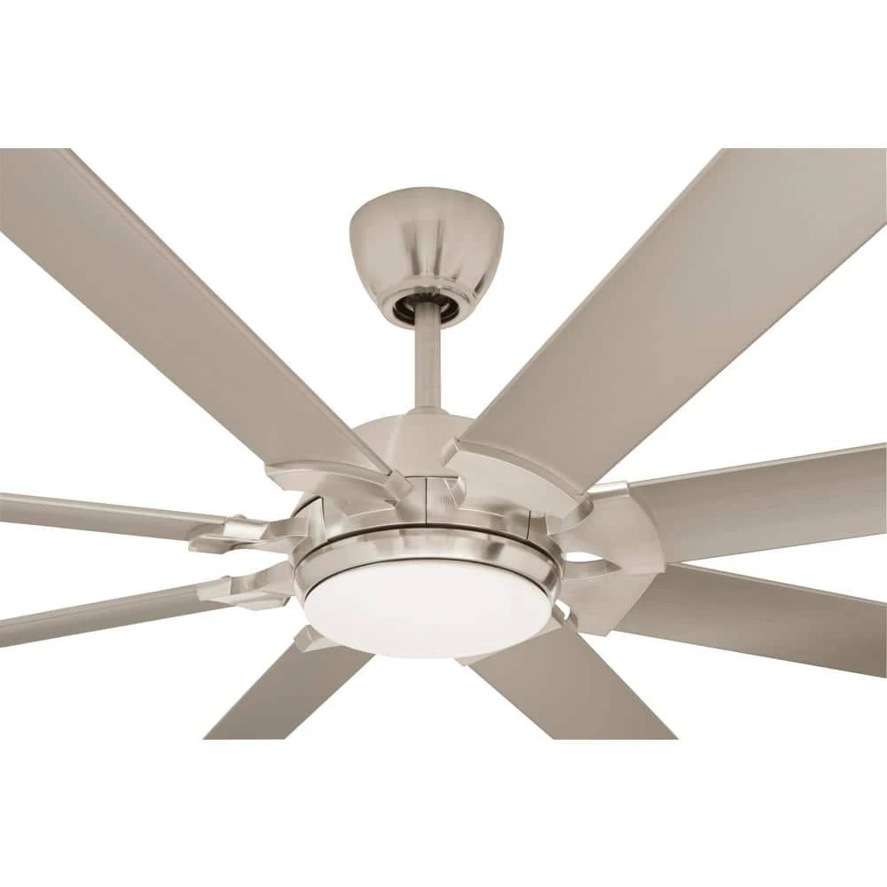 Home Decorators Collection Glenmeadow 84 in. Integrated LED Brushed Nickel Ceiling Fan with Light and Remote Control 6 Home Decorators Collection Glenmeadow 84 in. Integrated LED Brushed Nickel Ceiling Fan with Light and Remote Control - Image 4