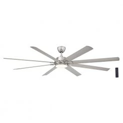 Home Decorators Collection Glenmeadow 84 in. Integrated LED Brushed Nickel Ceiling Fan with Light and Remote Control