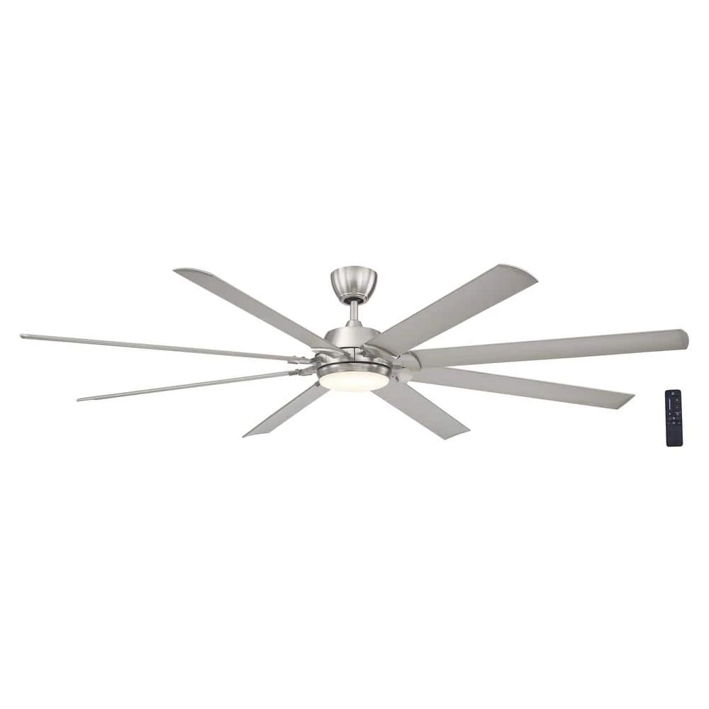 Home Decorators Collection Glenmeadow 84 in. Integrated LED Brushed Nickel Ceiling Fan with Light and Remote Control 3 Home Decorators Collection Glenmeadow 84 in. Integrated LED Brushed Nickel Ceiling Fan with Light and Remote Control