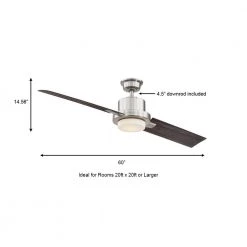 Home Decorators Collection Radley 60 in. LED Brushed Nickel Ceiling Fan with Light and Remote Control works with Google and Alexa -Home Decorators Soldes brushed nickel home decorators collection ceiling fans with lights am690 bn b a0 1000