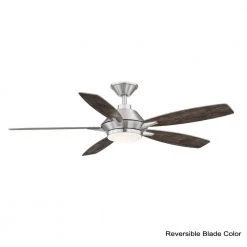 Home Decorators Collection Wilmington 52 in. LED Brushed Nickel Ceiling Fan with Light and Remote Control works with Google and Alexa -Home Decorators Soldes brushed nickel home decorators collection ceiling fans with lights am696 bn b c3 1000
