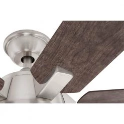 Home Decorators Collection Carden 66 in. LED Brushed Nickel Ceiling Fan with Light and Remote Control -Home Decorators Soldes brushed nickel home decorators collection ceiling fans with lights am852 bn 4f 1000