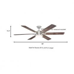 Home Decorators Collection Carden 66 in. LED Brushed Nickel Ceiling Fan with Light and Remote Control -Home Decorators Soldes brushed nickel home decorators collection ceiling fans with lights am852 bn a0 1000