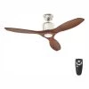 Home Decorators Collection Reagan 52 in. LED Indoor Brushed Nickel Ceiling Fan with Light Kit and Remote Control -Home Decorators Soldes brushed nickel home decorators collection ceiling fans with lights yg423 bn 64 1000