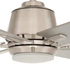 Home Decorators Collection Kensgrove 54 in. Integrated LED Brushed Nickel Ceiling Fan with Light and Remote Control -Home Decorators Soldes brushed nickel home decorators collection ceiling fans with lights yg493a bn 66 1000