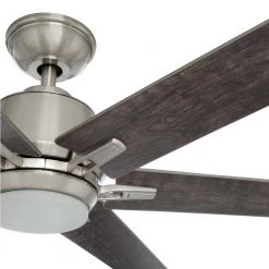 Home Decorators Collection Kensgrove 64 in. Integrated LED Brushed Nickel Ceiling Fan with Light and Remote Control -Home Decorators Soldes brushed nickel home decorators collection ceiling fans with lights yg493d bn 76 1000