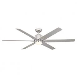 Home Decorators Collection Kensgrove 64 in. Integrated LED Brushed Nickel Ceiling Fan with Light and Remote Control -Home Decorators Soldes brushed nickel home decorators collection ceiling fans with lights yg493d bn c3 1000