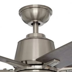 Home Decorators Collection Kensgrove 64 in. Integrated LED Brushed Nickel Ceiling Fan with Light and Remote Control -Home Decorators Soldes brushed nickel home decorators collection ceiling fans with lights yg493d bn fa 1000