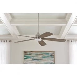 Home Decorators Collection Beckford 52 in. Integrated LED Indoor Brushed Nickel Ceiling Fan with Light and Remote with Color Changing Technology -Home Decorators Soldes brushed nickel home decorators collection ceiling fans with lights yg630 bn 31 1000