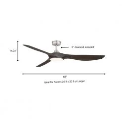 Home Decorators Collection Marlon 66 in. Integrated LED Indoor Brushed Nickel Ceiling Fan with Light and Remote Control 14 Home Decorators Collection Marlon 66 in. Integrated LED Indoor Brushed Nickel Ceiling Fan with Light and Remote Control -Home Decorators Soldes brushed nickel home decorators collection ceiling fans with lights yg825 bn a0 1000