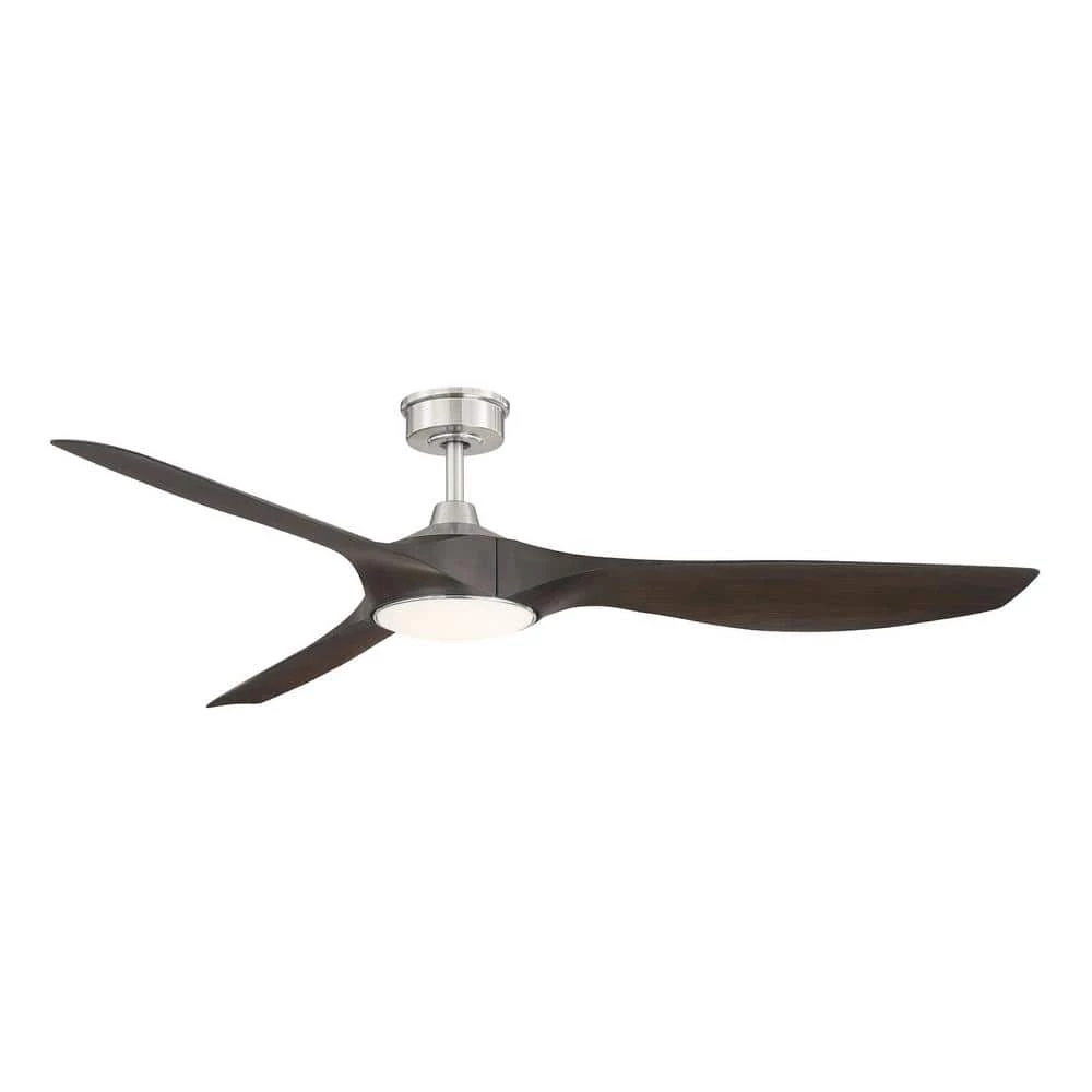 Home Decorators Collection Marlon 66 in. Integrated LED Indoor Brushed Nickel Ceiling Fan with Light and Remote Control 10 Home Decorators Collection Marlon 66 in. Integrated LED Indoor Brushed Nickel Ceiling Fan with Light and Remote Control - Image 8