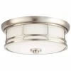 Home Decorators Collection Portland Court 14 in. Brushed Nickel LED Flush Mount Ceiling Light -Home Decorators Soldes brushed nickel home decorators collection flush mount lights 23952 64 1000