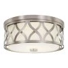 Home Decorators Collection 3-Light Brushed Nickel Flush Mount with Etched White Glass -Home Decorators Soldes brushed nickel home decorators collection flush mount lights 23956 64 1000