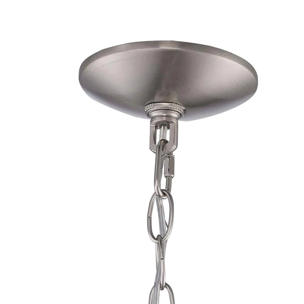 Home Decorators Collection Weyburn 1-Light Caged Brushed Nickel Farmhouse Hanging Mini Kitchen Pendant Light 11 Home Decorators Collection Weyburn 1-Light Caged Brushed Nickel Farmhouse Hanging Mini Kitchen Pendant Light - Image 9