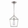 Home Decorators Collection Weyburn 1-Light Caged Brushed Nickel Farmhouse Hanging Mini Kitchen Pendant Light -Home Decorators Soldes brushed nickel home decorators collection pendant lights 16201 bn 64 1000