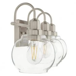 Home Decorators Collection Halyn 23 in. 3-Light Brushed Nickel Bathroom Vanity Light with Clear Glass Shades 20 Home Decorators Collection Halyn 23 in. 3-Light Brushed Nickel Bathroom Vanity Light with Clear Glass Shades -Home Decorators Soldes brushed nickel home decorators collection vanity lighting 1019hdcbndi 77 1000