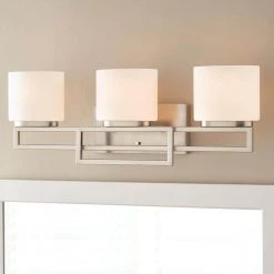 Home Decorators Collection Tustna 3-Light Brushed Nickel Bathroom Vanity Light with Opal Glass Shades -Home Decorators Soldes brushed nickel home decorators collection vanity lighting 20366 001 a0 1000