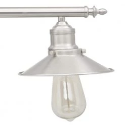 Home Decorators Collection Glenhurst 25 in. 3-Light Brushed Nickel Farmhouse Bathroom Vanity Light Fixture with Metal Shades -Home Decorators Soldes brushed nickel home decorators collection vanity lighting hd 8003 bn a0 1000