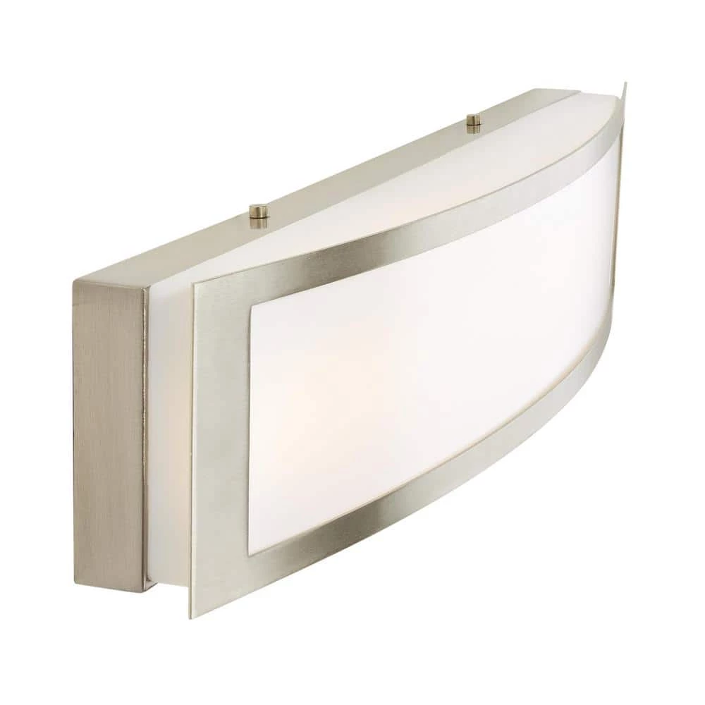 Home Decorators Collection 180-Watt Equivalent Brushed Nickel Integrated LED Vanity Light 11 Home Decorators Collection 180-Watt Equivalent Brushed Nickel Integrated LED Vanity Light - Image 9