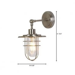 Home Decorators Collection 1-Light Brushed Nickel Wall Sconce -Home Decorators Soldes brushed nickel home decorators collection wall sconces 20531 000 40 1000