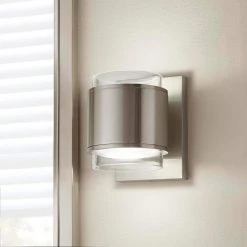 Home Decorators Collection Upton Brushed Nickel LED Sconce 20 Home Decorators Collection Upton Brushed Nickel LED Sconce -Home Decorators Soldes brushed nickel home decorators collection wall sconces jjm3482l 44 1000