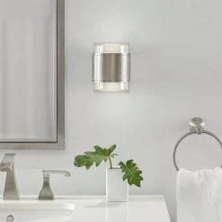 Home Decorators Collection Upton Brushed Nickel LED Sconce 17 Home Decorators Collection Upton Brushed Nickel LED Sconce -Home Decorators Soldes brushed nickel home decorators collection wall sconces jjm3482l c3 1000