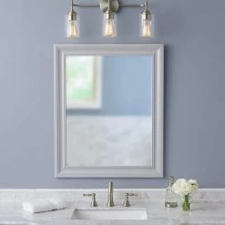 Home Decorators Collection Ayelen 22 in. 3-Light Brushed Nickel Modern Bathroom Vanity Light -Home Decorators Soldes brushed nickel with clear glass home decorators collection vanity lighting 39109 hbu 44 1000
