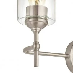 Home Decorators Collection Ayelen 22 in. 3-Light Brushed Nickel Modern Bathroom Vanity Light -Home Decorators Soldes brushed nickel with clear glass home decorators collection vanity lighting 39109 hbu a0 1000