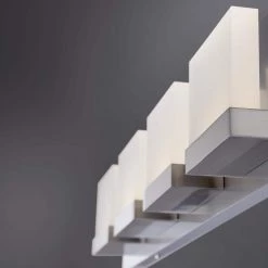 Home Decorators Collection Alberson Collection 4-Light Brushed Nickel LED Vanity Light with Frosted Acrylic Shade 27 Home Decorators Collection Alberson Collection 4-Light Brushed Nickel LED Vanity Light with Frosted Acrylic Shade -Home Decorators Soldes brushed nickel with frosted glass home decorators collection vanity lighting 28025 hbu 44 1000