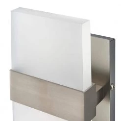 Home Decorators Collection Alberson 5 in. Brushed Nickel 2-Light LED Sconce -Home Decorators Soldes brushed nickel with frosted glass home decorators collection wall sconces 28616 hbur 77 1000