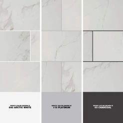 Home Decorators Collection Carrara 12 in. x 24 in. Polished Porcelain Stone Look Floor and Wall Tile (16 sq. ft./Case) -Home Decorators Soldes carrara home decorators collection porcelain tile nhdcarr1224p 1d 1000