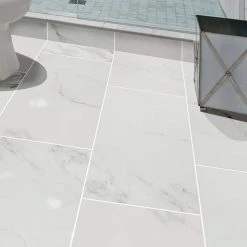 Home Decorators Collection Carrara 12 in. x 24 in. Polished Porcelain Stone Look Floor and Wall Tile (16 sq. ft./Case) -Home Decorators Soldes carrara home decorators collection porcelain tile nhdcarr1224p c3 1000