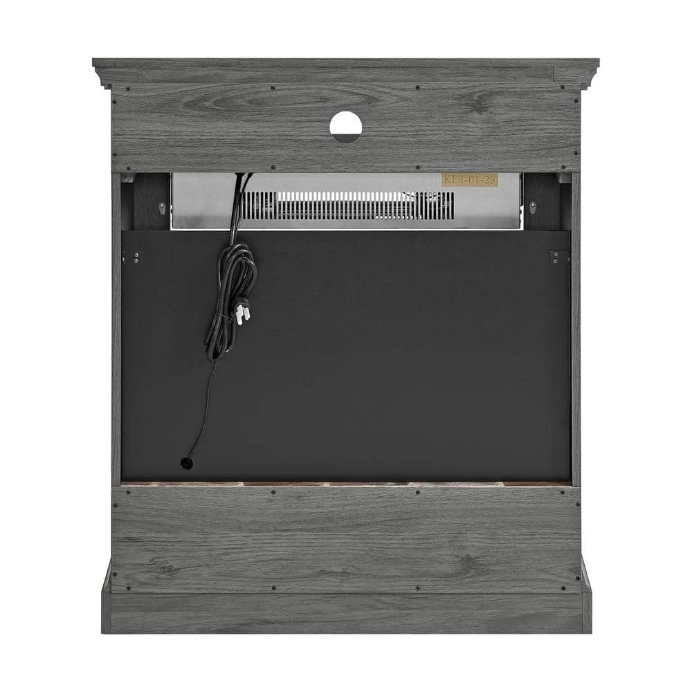 Home Decorators Collection Haswell 30.75 in. Freestanding Electric Fireplace TV Stand in Cashmere 10 Home Decorators Collection Haswell 30.75 in. Freestanding Electric Fireplace TV Stand in Cashmere - Image 8