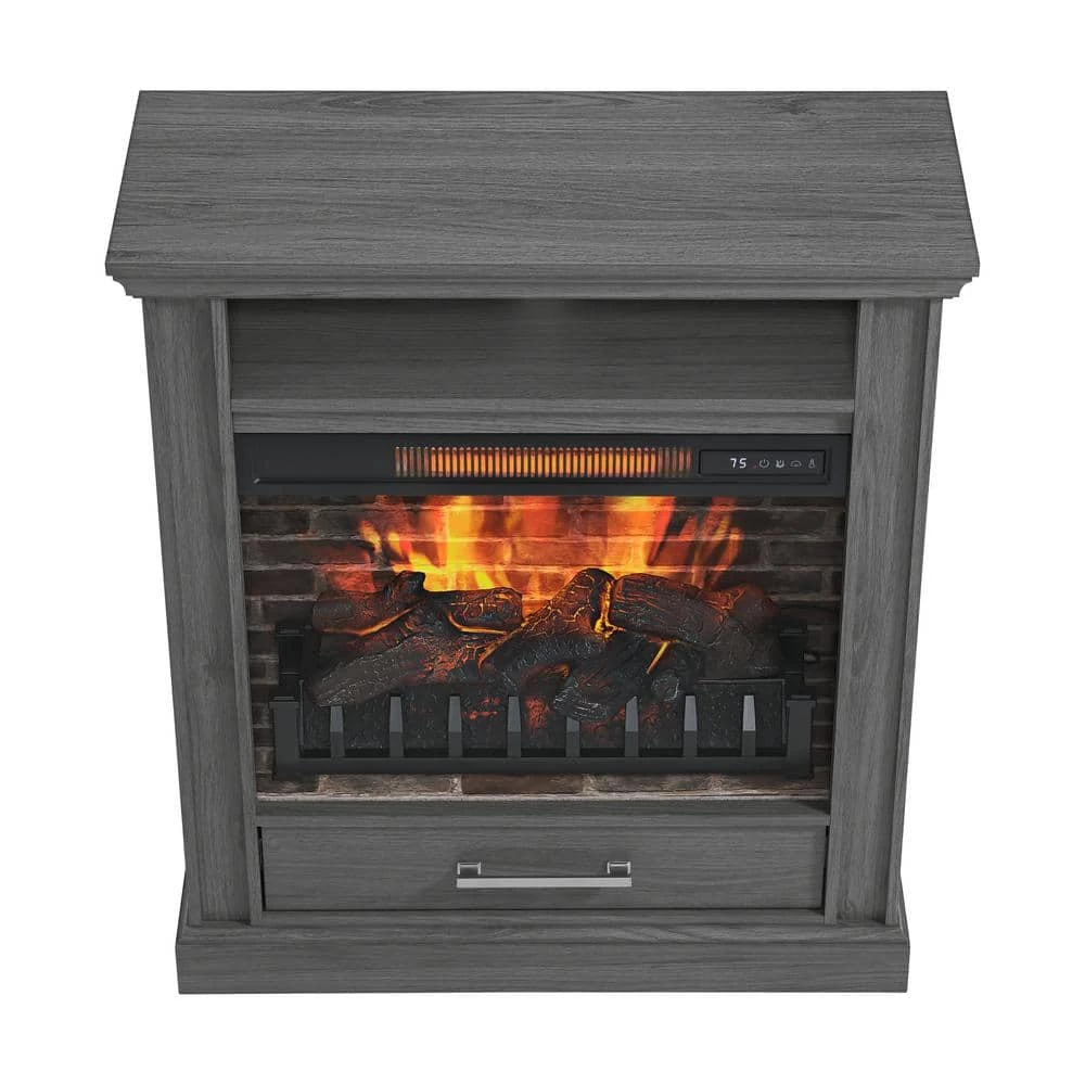 Home Decorators Collection Haswell 30.75 in. Freestanding Electric Fireplace TV Stand in Cashmere 6 Home Decorators Collection Haswell 30.75 in. Freestanding Electric Fireplace TV Stand in Cashmere - Image 4