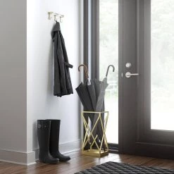 Home Decorators Collection 10.4 in. L Champagne Bronze and Clear Acrylic Key Rail -Home Decorators Soldes champagne bronze home decorators collection hooks r43281h 720 u a0 1000