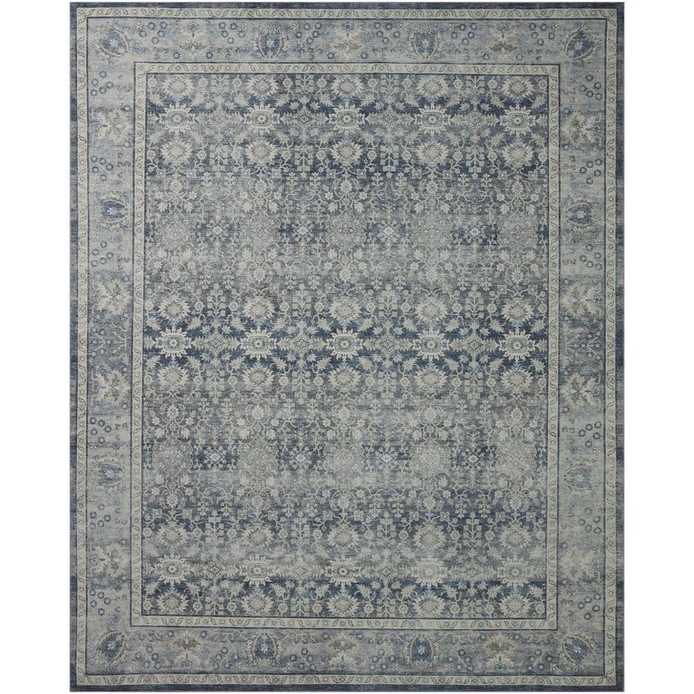 Home Decorators Collection Leesa Charcoal/Grey 7 ft. 6 in. x 9 ft. 6 in. Traditional Polyester Area Rug 5 Home Decorators Collection Leesa Charcoal/Grey 7 ft. 6 in. x 9 ft. 6 in. Traditional Polyester Area Rug - Image 3
