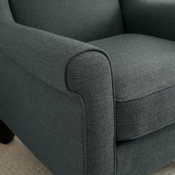 Home Decorators Collection Larkyn Charcoal Upholstered Accent Chair -Home Decorators Soldes charcoal home decorators collection accent chairs 170 a0 1000