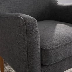 Home Decorators Collection Greenlee Charcoal Upholstered Accent Chair -Home Decorators Soldes charcoal home decorators collection accent chairs 172 a0 1000