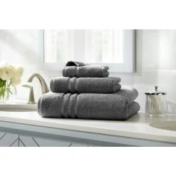 Home Decorators Collection Turkish Cotton Ultra Soft 18-Piece Bath Towel Set in Charcoal -Home Decorators Soldes charcoal home decorators collection bath towels nhv 8 0615chr18v 40 1000