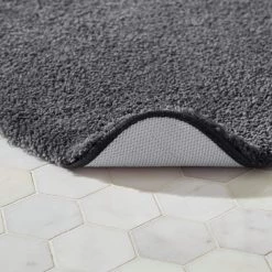 Home Decorators Collection Eloquence Charcoal 24 in. x 40 in. Nylon Machine Washable Bath Mat -Home Decorators Soldes charcoal home decorators collection bathroom rugs bath mats 398827 a0 1000