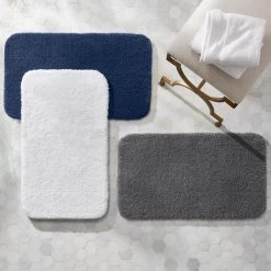 Home Decorators Collection Eloquence Charcoal 24 in. x 40 in. Nylon Machine Washable Bath Mat -Home Decorators Soldes charcoal home decorators collection bathroom rugs bath mats 398827 e1 1000