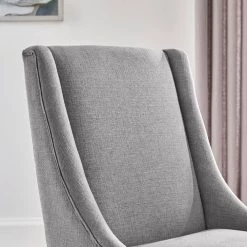 Home Decorators Collection Leaham Charcoal Upholstered Dining Chairs with Walnut Accents (Set of 2) -Home Decorators Soldes charcoal home decorators collection dining chairs 57 3 40 1000