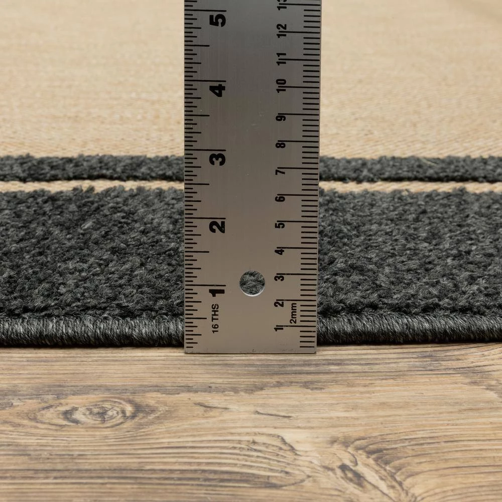 Home Decorators Collection Bondi Charcoal 10 ft. x 13 ft. Outdoor Area Rug 5 Home Decorators Collection Bondi Charcoal 10 ft. x 13 ft. Outdoor Area Rug - Image 3