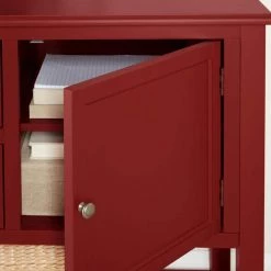 Home Decorators Collection Burton 56 in. Red Standard Rectangle Wood Console Table with Drawers -Home Decorators Soldes chili home decorators collection console tables sk19337r2 c 66 1000