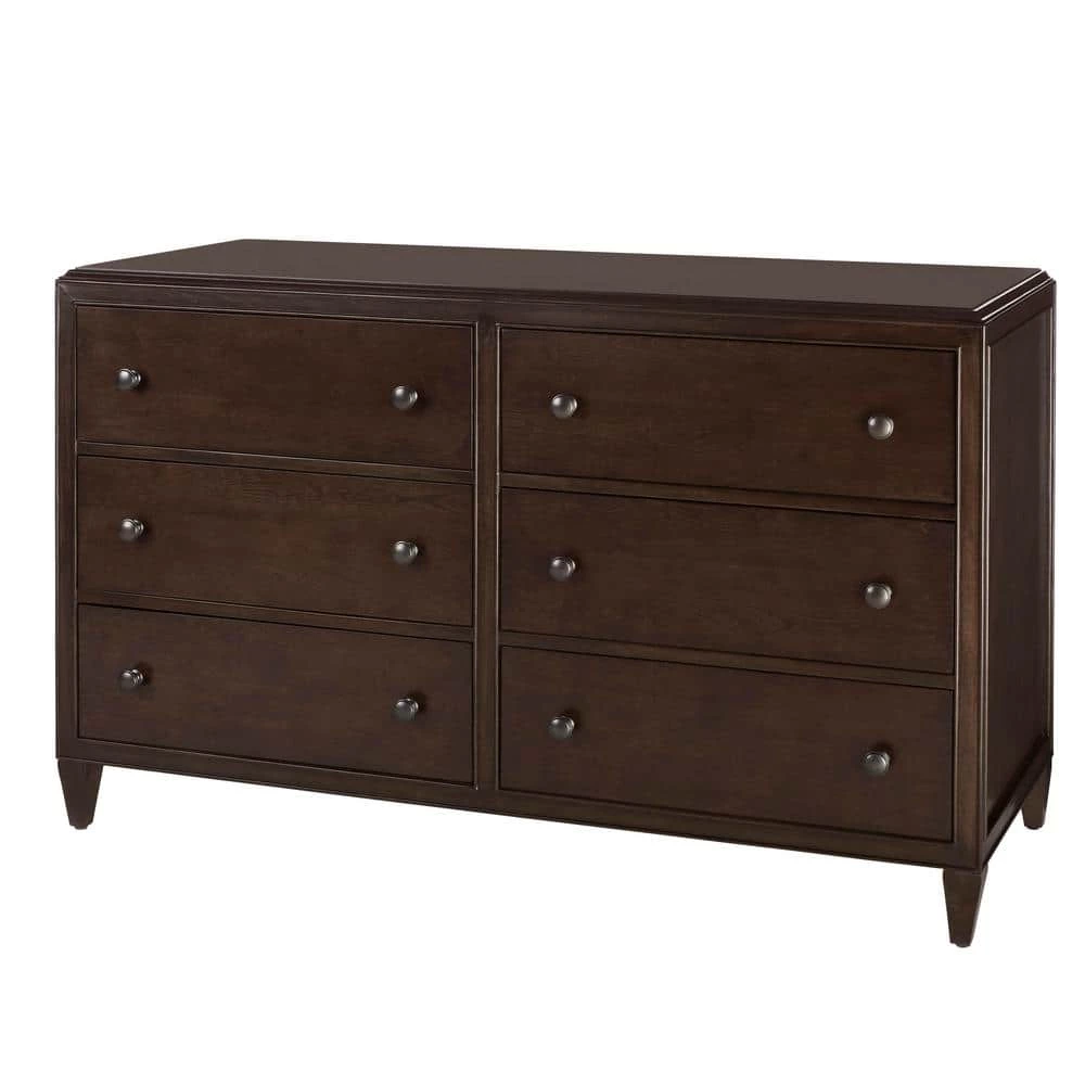 Home Decorators Collection Bonterra 6-Drawer Chocolate Dresser (56.69 in. W x 24.41 in. D x 35.85 in H) 3 Home Decorators Collection Bonterra 6-Drawer Chocolate Dresser (56.69 in. W x 24.41 in. D x 35.85 in H)